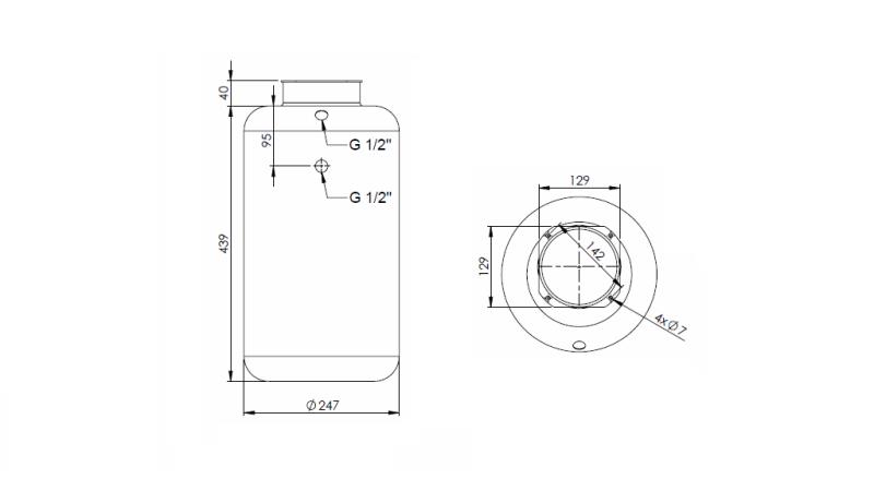 REZERVAR METALNI ROLL PP 20 LITRI HORZONTAL-VERTICAL