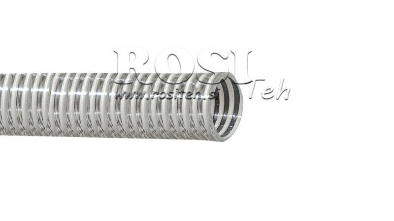 PVC SUCTION HOSE WITH SPIRAL 40mm - max. 6Bar