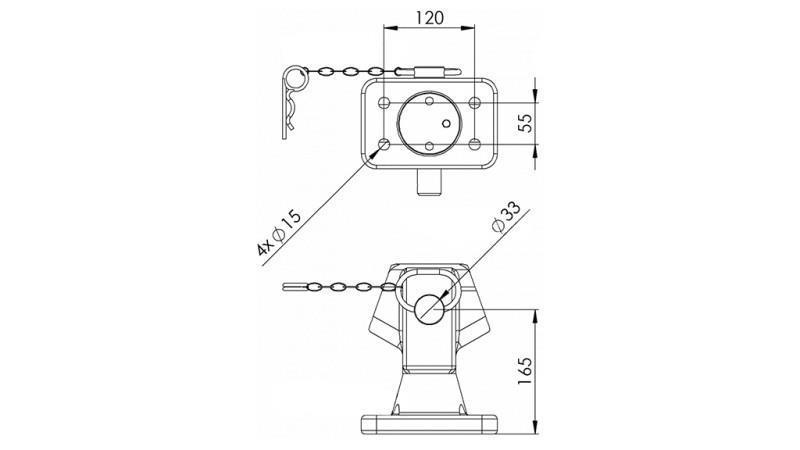 GIUNTO DI MONTAGGIO OMOLOGATO SEMICIRCOLARE IGM-GA276-C