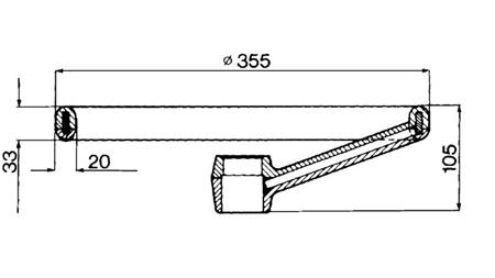 VOLANSKI OBROČ FI 360 - h105