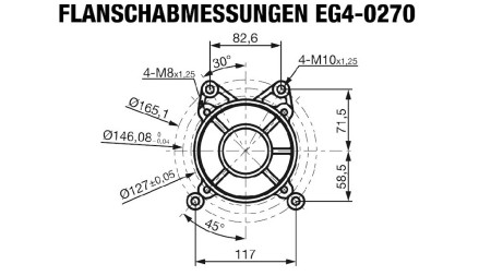 MOTORE BENZINA EG4-270cc-6,56kW-8,92HP-3.600 U/min-H-KW25x88.2-avvio manuale