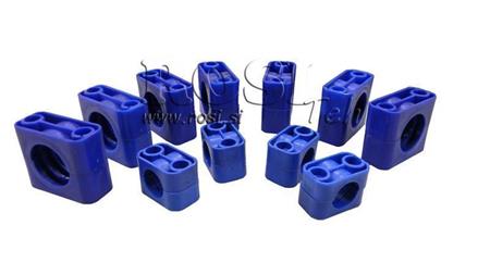 SUPPORTO DELLA FASCETTA DEL TUBO IDRAULICO imballaggio ecologico (senza viti) 10 KPL - FI 12mm