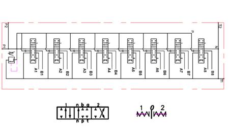 HIDRAULIČNI VENTIL 8xPC70 + 2X JOYSTIC