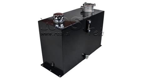 METAL OIL TANK 45 LITER CUBE 400x255x600mm SET WITH ACCESSORIES