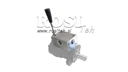 MANUAL VALVE FOR HYDRAULIC MOTOR MP-MR-MH CLOSE CENTER - 50lit