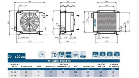 HLADNJAK ULJA DC 12V HY01802 20-100 LIT