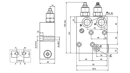 HYDRAULICKÝ BRZDOVÝ VENTIL PRE HYDROMOTOR KPBR-250/1/D