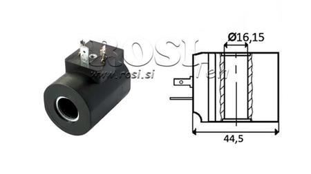 ELEKTROMAGNETSPULE 220 VAC - CB10 - fi 16,15mm-50,2mm 22W IP65