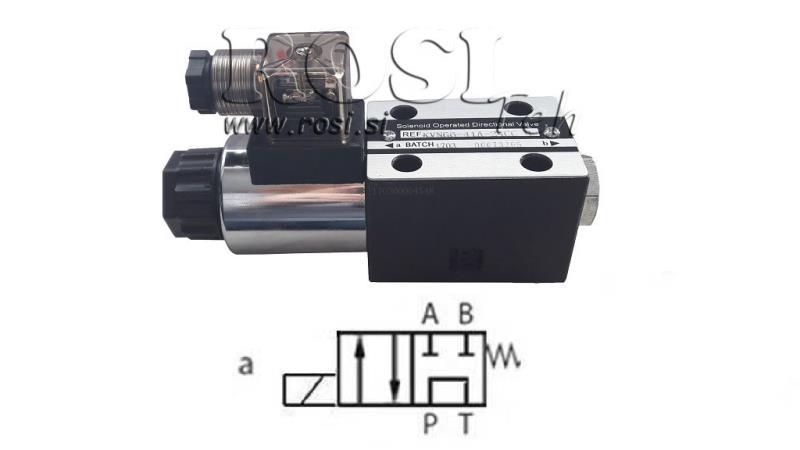 HIDRAVLIČNI ELEKTRO MAGNETNI VENTIL CETOP 3 12/24/230V 2A