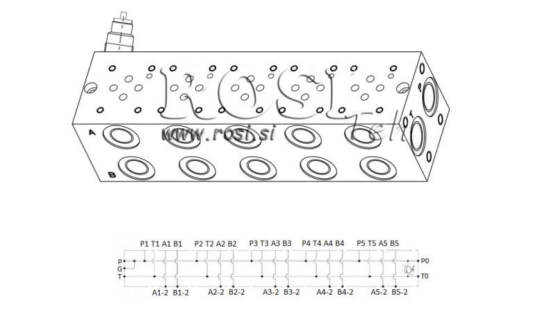 ALAPLAP CETOP3 NG6 5M Z BISZTOSITÓVAL