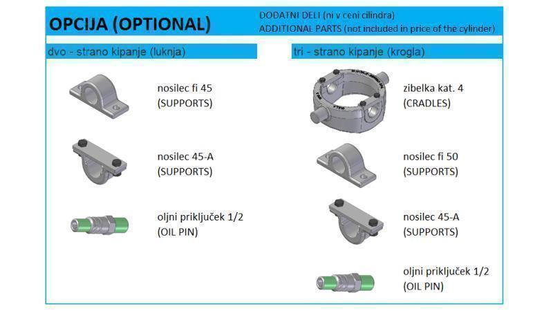 6009F -KIPPZYLINDER STANDARD/LOCH 6 STUFEN HUB 1780 FI 152