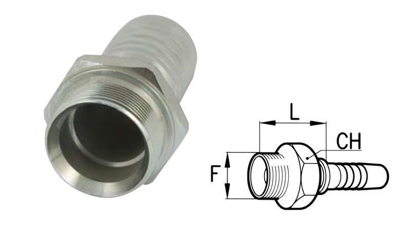 HYDRAULIC FITTING BSP MALE DN19-3/4