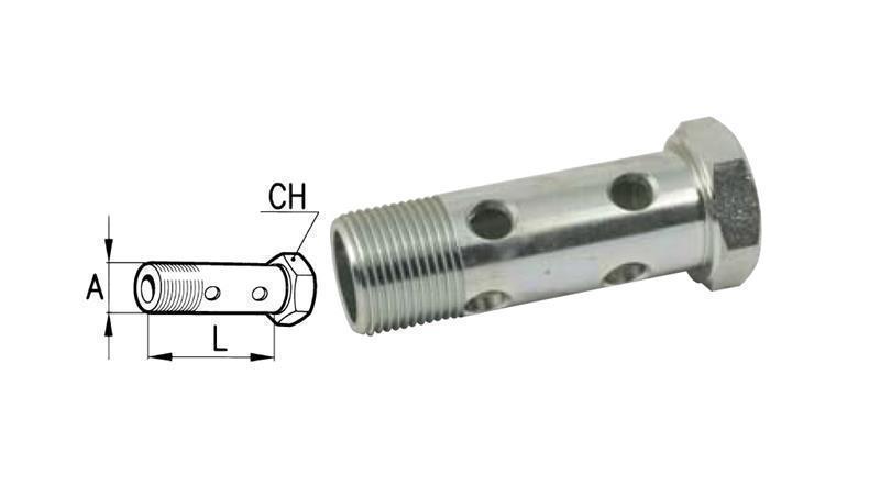 HYDRAULIC HOLLOW BOLT DOUBLE M20x1,5