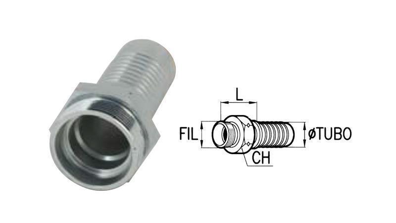 CONNETTORE IDRAULICO CEL 12 L MASCHIO DN12-M18x1.5