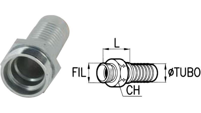 CONNESSIONE IDRAULICA CEL 12 L MASCHIO DN12-M18x1.5