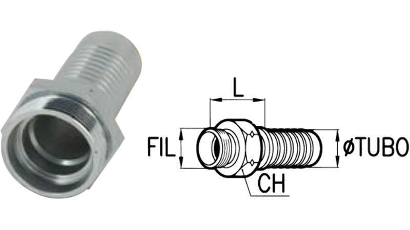 HIDRAULISCHER ANSCHLUß CEL 18 L MÄNLICH DN16-M26x1,5