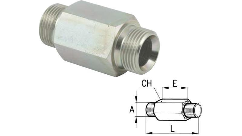 HYDRAULIKADAPTER MÄNNLICH-MÄNNLICH 3/8