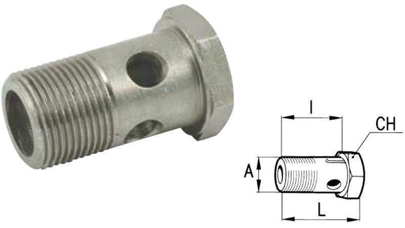 HYDRAULIC HOLLOW BOLT  M18x1,5