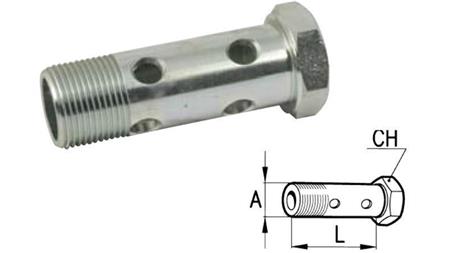 HYDRAULIC HOLLOW BOLT DOUBLE M18x1,5