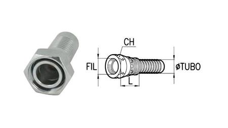 HYDRAULIC FITTING DKOS 12 S FEMALE DN6-M20x1,5