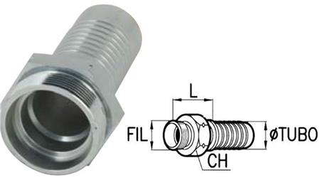 HYDRAULIC FITTING CES 12 S MALE DN8-M20x1,5