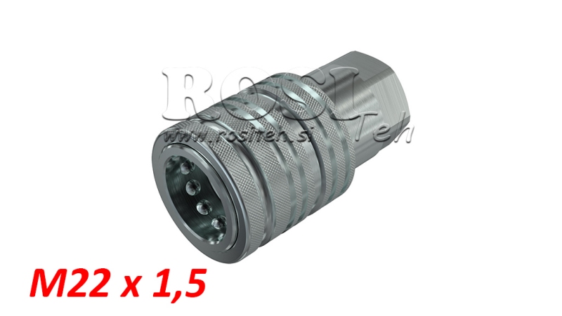 SCHNELLKUPPLUNG TRAKTOR, WEIBLICH PUSH-PULL M22x1,5