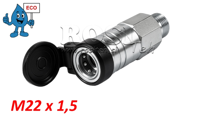 TRAKTOROS GYORS KAPCSOLÓ NŐI 3CFPV PUSH - PULL M22x1,5 - ECO