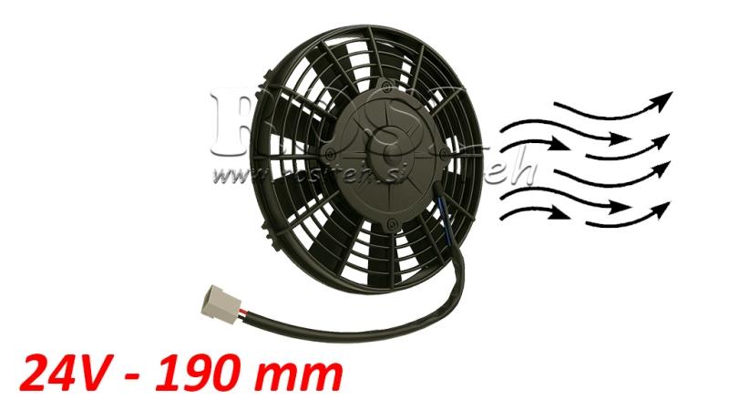AKSÍÁLIS VENTILÁTOR 190mm elszívó 24V