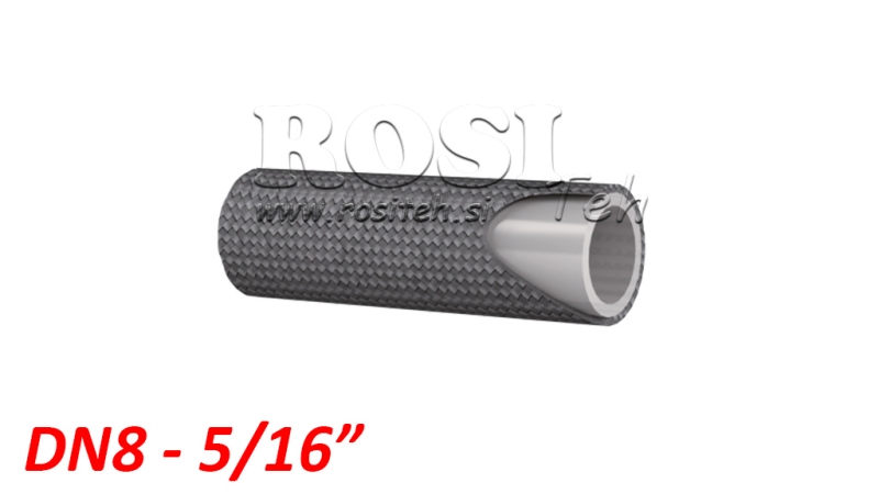 SMOOTH TEMPERATURE-RESISTANT PTFE HOSE SAE100 R14 DN8 (5/16