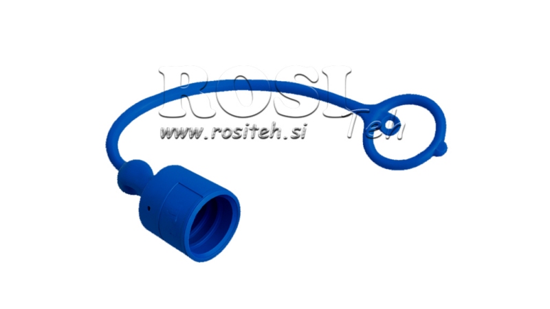 PROTECTIVE RUBBER COVER BLUE - MALE QUICK COUPLINGS