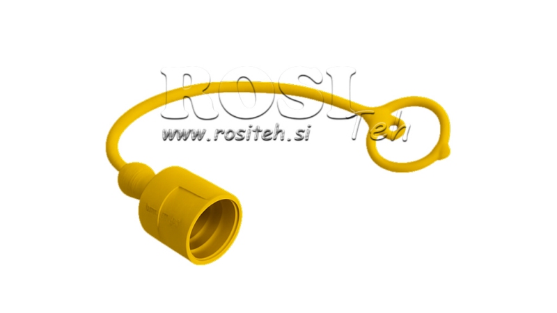 PROTECTIVE RUBBER COVER YELLOW - MALE QUICK COUPLINGS