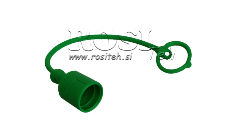 PROTECTIVE RUBBER COVER GREEN - MALE QUICK COUPLINGS