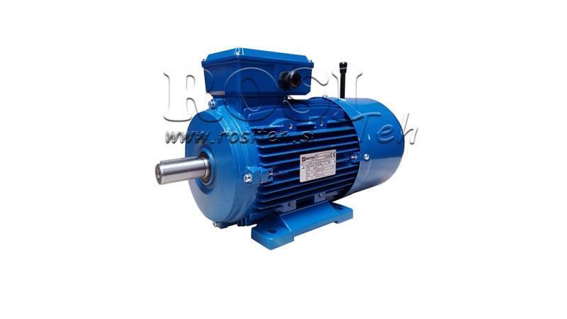 2.2kW-ELEKTROMOS MOTOR FÉKKEL MSH100L1-4_1420rpm 3Fázis láb-B3