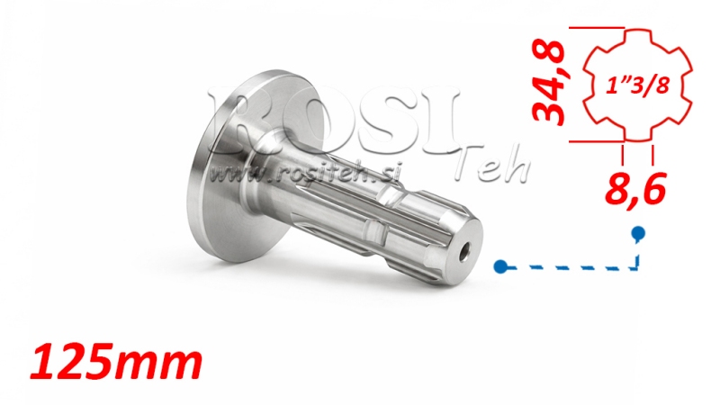 ATTACCAMENTO CARDANICO CON FLANGIA 1 3/8