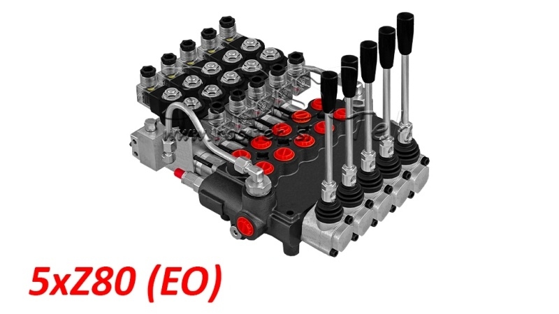 ELEKTRO-KÉZI MŰKÖDTETÉSŰ HIDRAULIKUS MONOBLOKK SZELEP 5xZ80