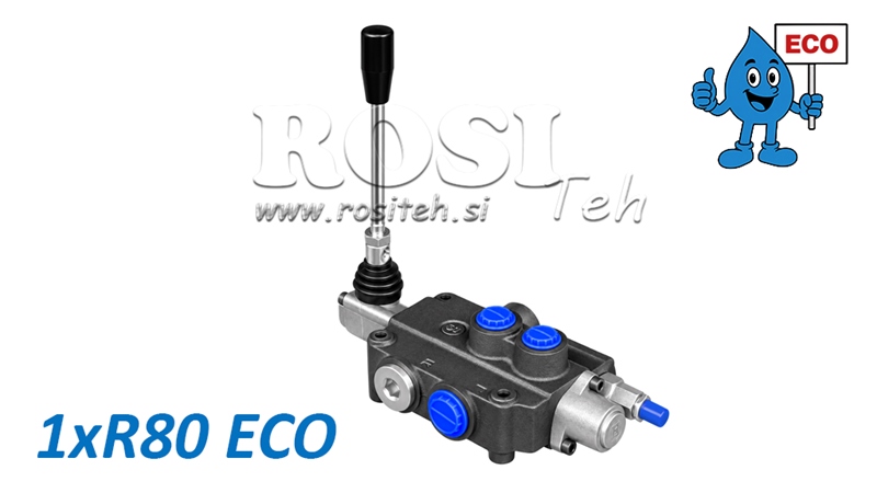 HIDRAULIČNI RUČNI VENTIL – RAZVODNIK S 1 SEKCIJOM 1xR80 ECO