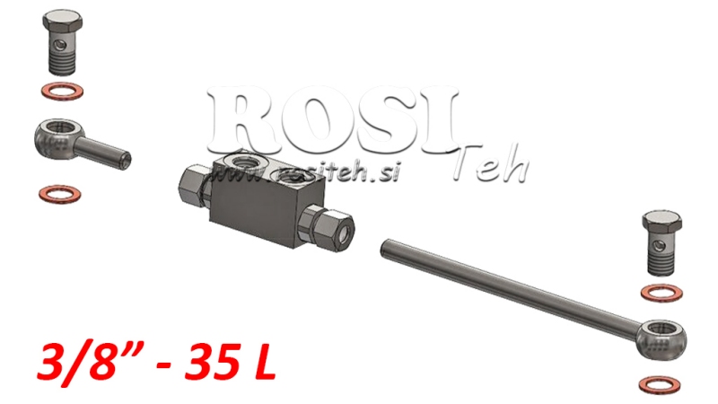 VÁLVULA DE BLOQUEO VBPDE 3/8 - 35LIT CON MANGUERAS