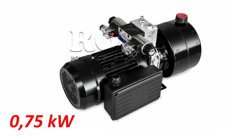 MINI HYDRAULIC POWER-PACK UNIT 230V AC (0.75 KW) - 3.7 CC - 5.2 LIT/MIN - TANK 4 LIT