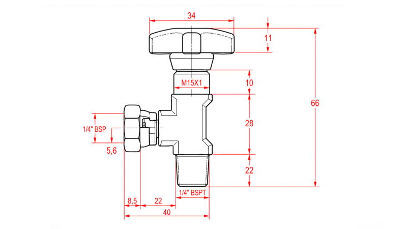 HYDRAULISCHE VENTIL FÜR MANOMETER
