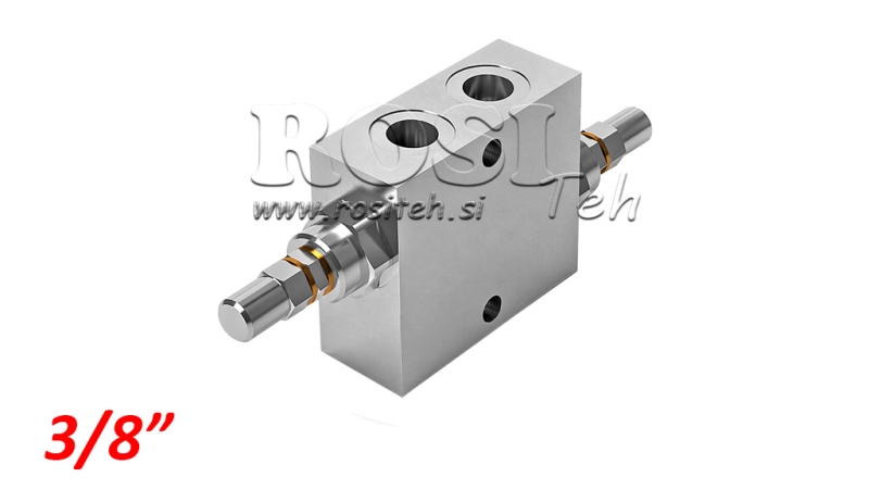 HIDRAULISKAIS SPIEDIENA REGULATORS DIVKĀRŠAIS VAU 3/8 10-180 BAR