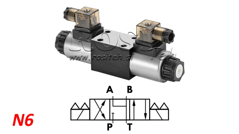 VÁLVULA HIDRÁULICA SOLENOIDE KV-4/3 CETOP 3 N6
