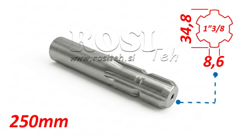 P.T.O. ADAPTER 13/8 L=250