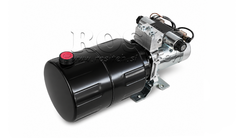 MINI HIDRAULIČNI AGREGAT 12V DC - 1,6kW = 2,1cc - 8 lit - dvosmjerni sklop (metlni)