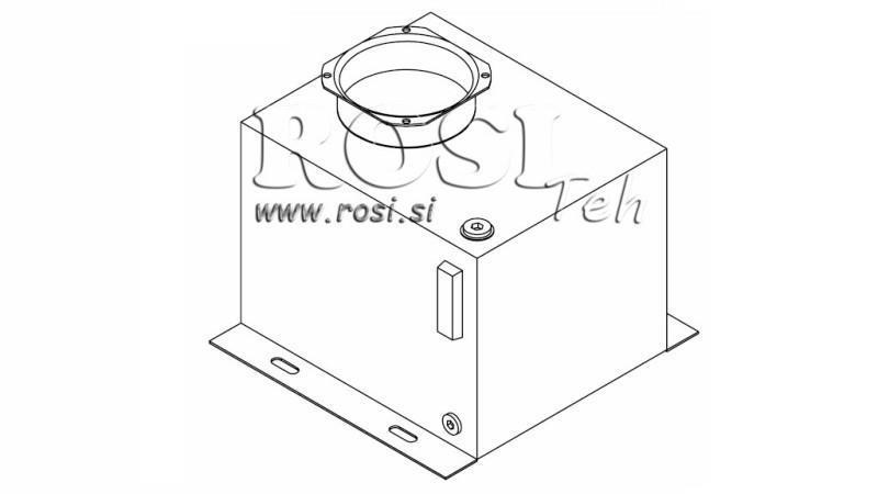 METAL RESERVOIR BOX PP 25 LITER HORIZONTAL-VERTICAL