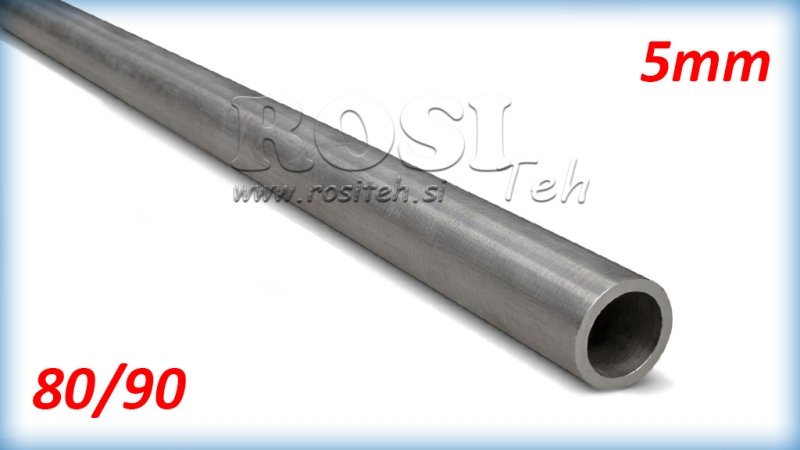 TUBE HONÉ H9 POUR CYLINDRE HYDRAULIQUE 80/90 - 5mm (1000mm)