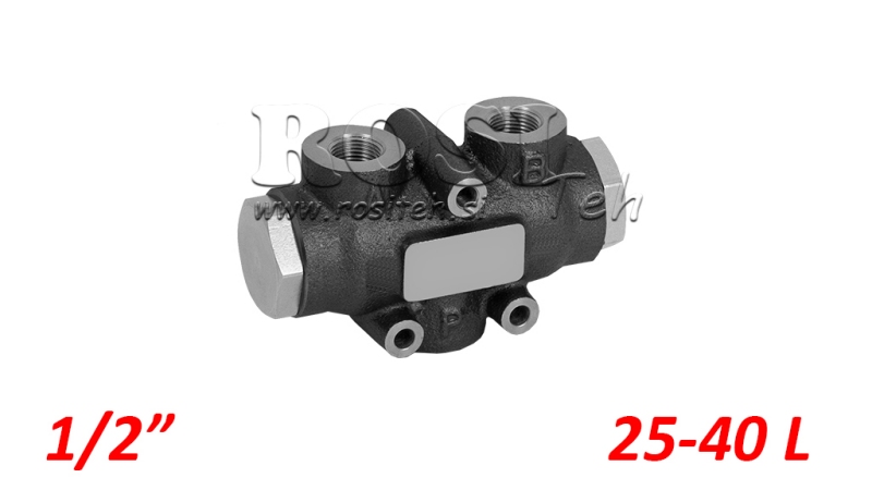 HÜDRAULINE JAOTUSKLAPP VOOG V01005 25 - 40 LIT - 1/2 - 250 BAR (MAX.300 BAR) V-EQ25