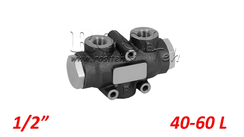 HYDRAULISCHER MENGETEILER V01006 40 - 60 lit - 1/2 - 250 bar (max.300 bar) V-EQ30