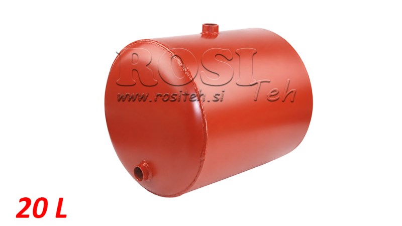 METAAL TANK 20 LITER ROND Φ 300MM - HOOGTE 330MM
