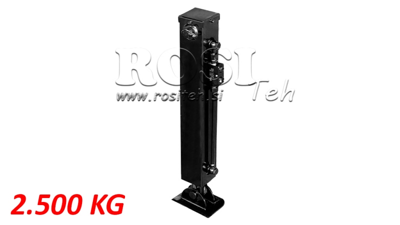 DOUBLE-ACTING HYDRAULIC SUPPORT LEG 2.5 TON 420MM (90X90X600)