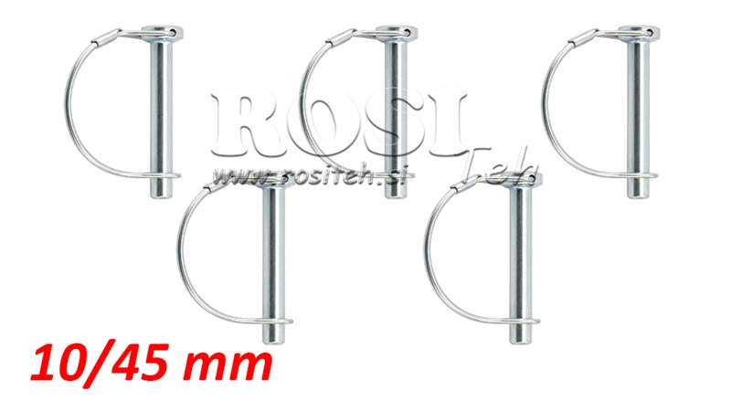 KOMPLET SIGURNOSTNIH SPONA POLUKRUŽNA fi 10/45 mm (5kom)